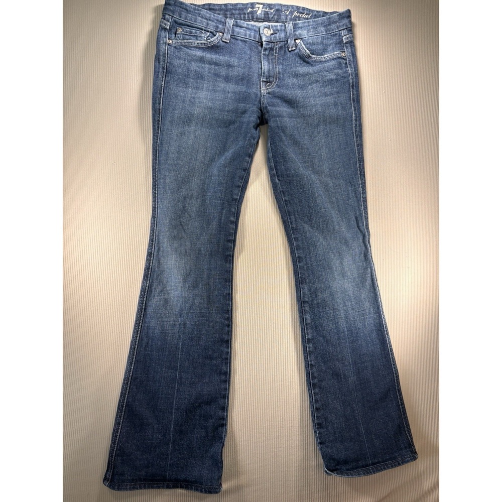 7‎ For All Mankind Low-Rise "A-Pocket" Bootcut Jeans Size 26